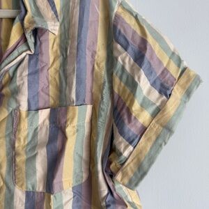 Universal Thread Button Down Striped Shirt